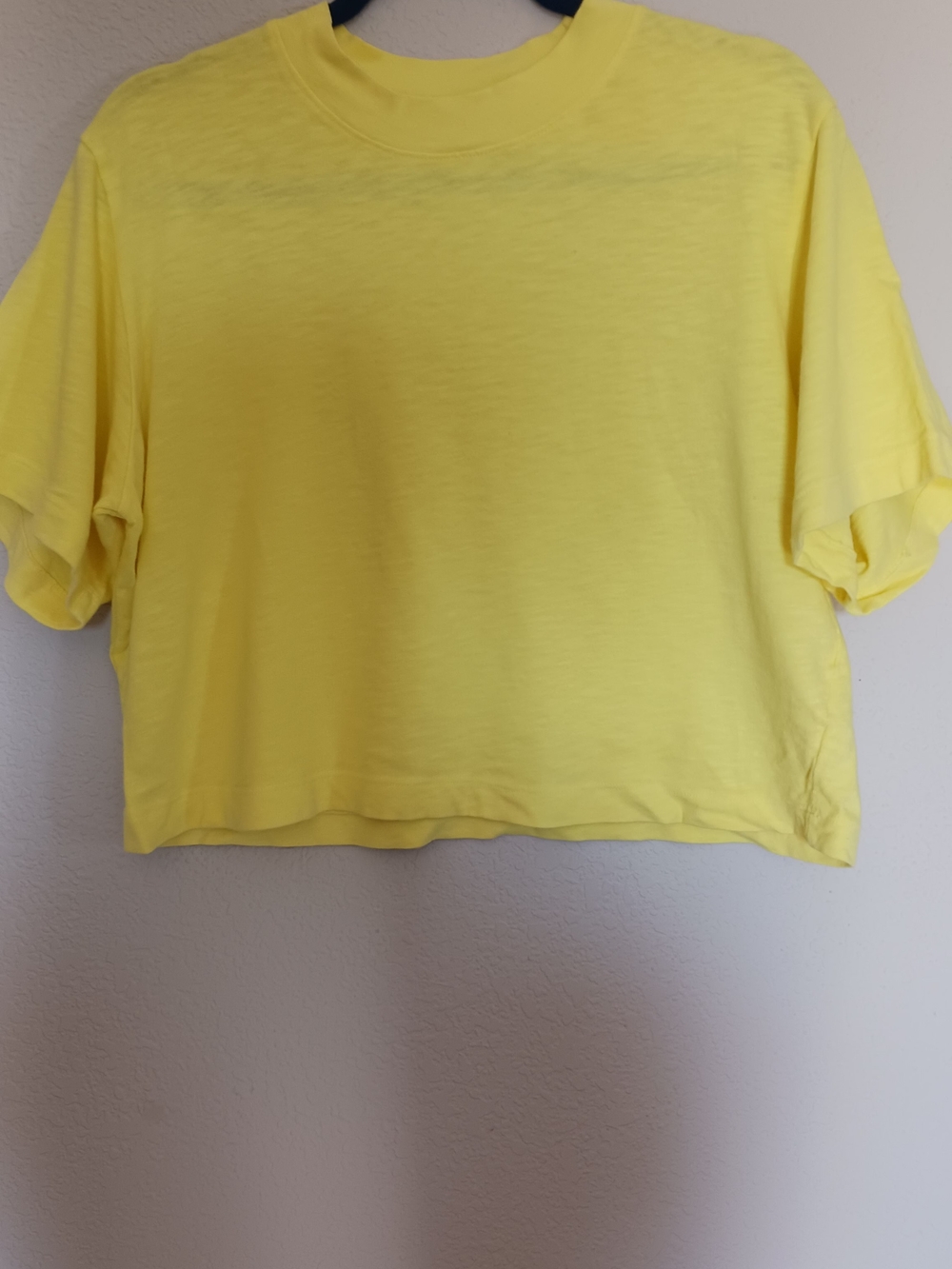 Cotton Citizen Sunny Yellow Cropped Tee